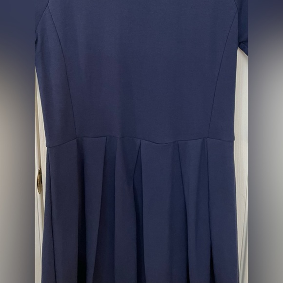GAP, NWT, Sz M “Fit & Flair Dress” Rich Navy Blue, Soft & Warm. - Picture 7 of 12